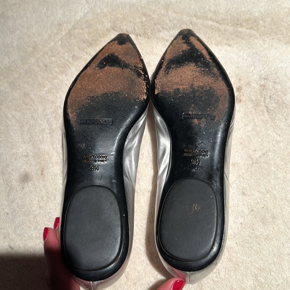 MARC JACOBS Silver Rhinestone Flats sz 9M - Picture 4 of 5